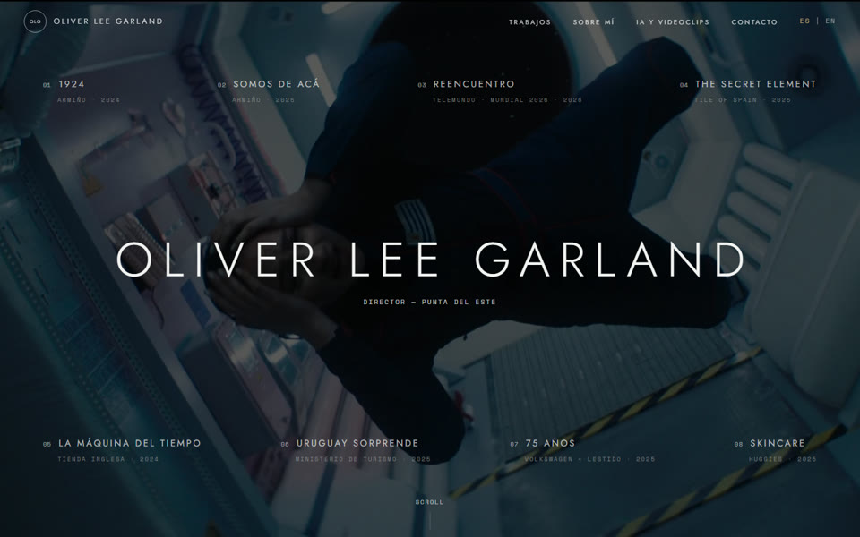 Página de inicio de Oliver Lee Garland